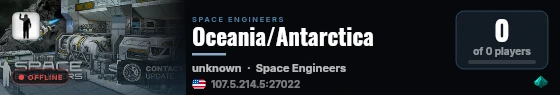 Oceania/Antarctica live status badge