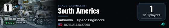 South America live status badge