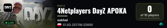 4Netplayers DayZ APOKA live status badge