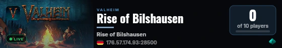 Rise of Bilshausen live status badge