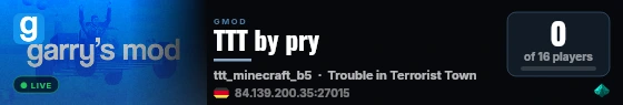 TTT by pry live status badge