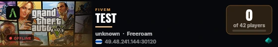 TEST live status badge