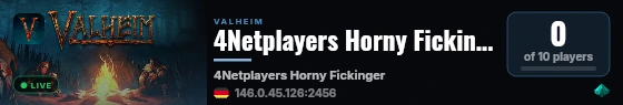 4Netplayers Horny Fickinger live status badge