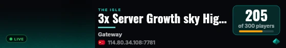 3x Server Growth sky High AI live status badge