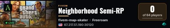 Neighborhood Semi-RP  live status badge