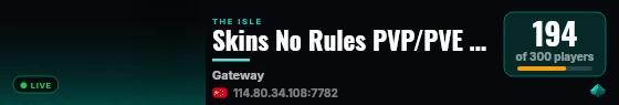 Skins No Rules PVP/PVE 3*Growth live status badge