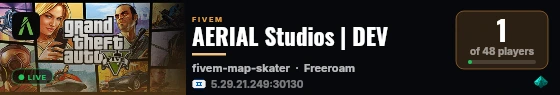 AERIAL Studios | DEV live status badge