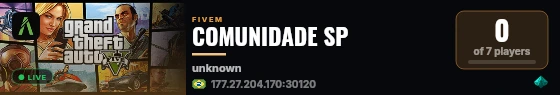 COMUNIDADE SP live status badge