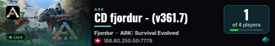 CD fjordur - (v361.7) live status badge