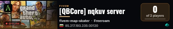 [QBCore] nqkuv server live status badge