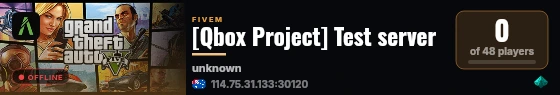 [Qbox Project] Test server live status badge
