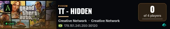 TT - HIDDEN live status badge