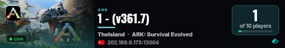 1 - (v361.7) live status badge