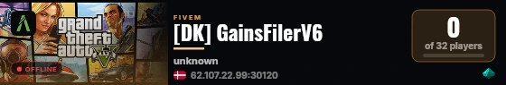 [DK] GainsFilerV6 live status badge