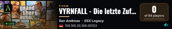 V2yrnfall | [ESX Legacy] live status badge