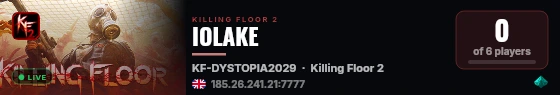 IOLAKE live status badge