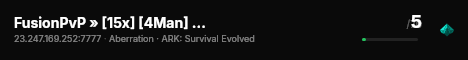 FusionPvP » [15x] [4Man] [Aberration No Build] - (v358.24) live status badge