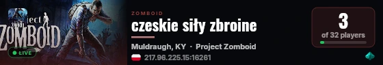 czeskie siły zbroine live status badge