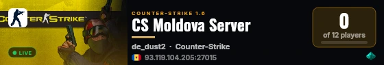 fiej5lxa CS Moldova Server live status badge