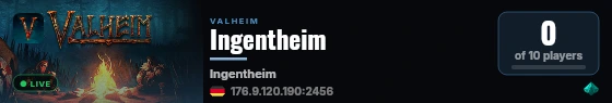 Ingentheim live status badge