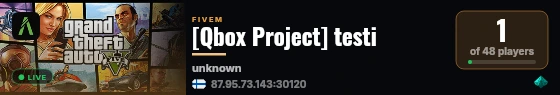 [Qbox Project] testi live status badge