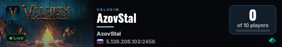 AzovStal live status badge