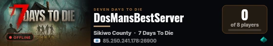 DosMansBestServer live status badge