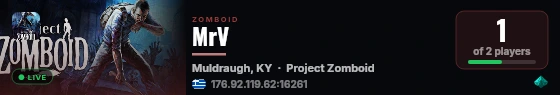 MrV live status badge