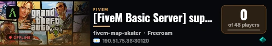 [FiveM Basic Server] supa-chb live status badge