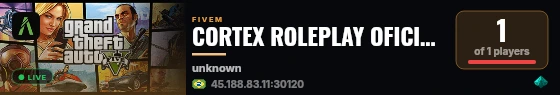 CORTEX ROLEPLAY OFICIAL 👑 live status badge