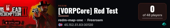 [VORPCore] Red Test live status badge