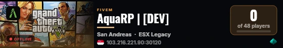 AquaRP | [DEV] live status badge