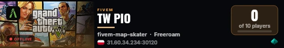 TW PIO live status badge