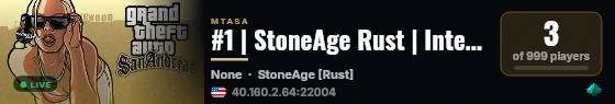 #1 | StoneAge Rust | International | Season 2 | https://rust.stoneagemta.com live status badge