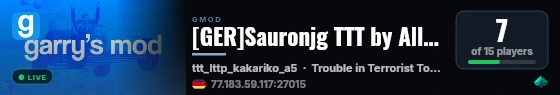 [GER]Sauronjg TTT by AllAround.cc|Custom|Balanced|FastDL| live status badge
