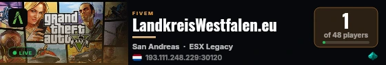LandkreisWestfalen.eu live status badge