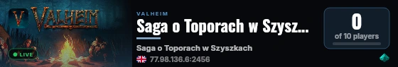 Saga o Toporach w Szyszkach live status badge