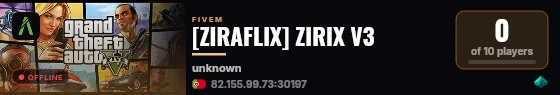 [ZIRAFLIX] ZIRIX V3 live status badge