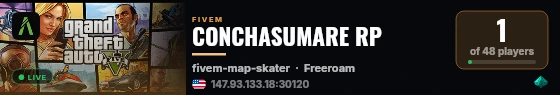 CONCHASUMARE RP live status badge