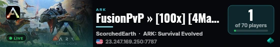 FusionPvP » [100x] [4Man] [ScorchedEarth] - (v358.24) live status badge