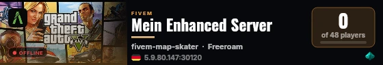 Mein Enhanced Server live status badge