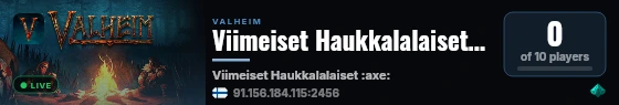 Viimeiset Haukkalalaiset :axe: live status badge