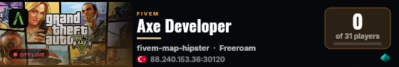 Axe Developer live status badge