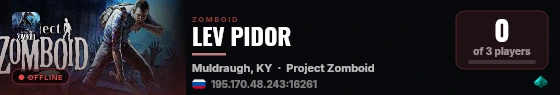 LEV PIDOR live status badge