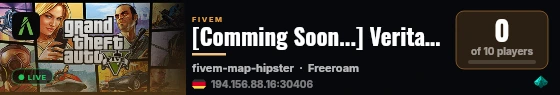 [Comming Soon...] Veritas City live status badge