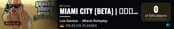 MIAMI CITY [BETA] | رول بلاي مدينة ميامي حياة واقعية live status badge