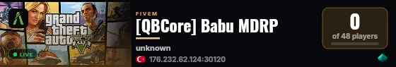 [QBCore] Babu MDRP live status badge