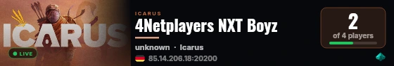 4Netplayers NXT Boyz live status badge