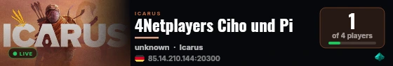 4Netplayers Ciho und Pi live status badge