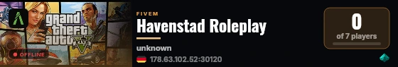 Havenstad Roleplay live status badge